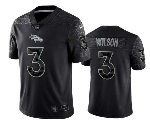 Men's Denver Broncos #3 Russell Wilson Black Reflective Limited Stitched Football Jersey,We sell and wholesale Men's Denver Broncos #3 Russell Wilson Black Reflective Limited Stitched Football Jersey on line form chian!